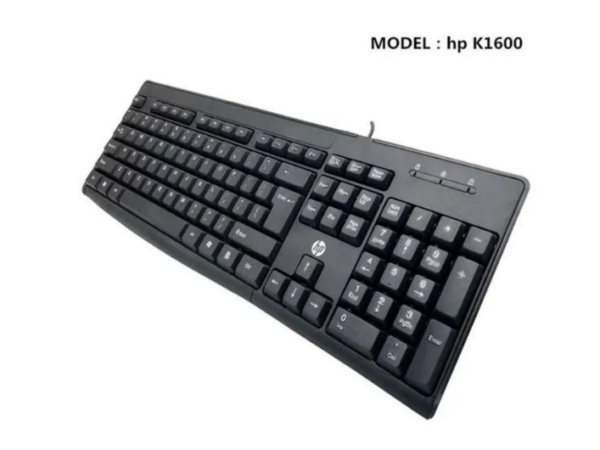 HP K-1600 Keyboard - Black, Maintains original shine and finish