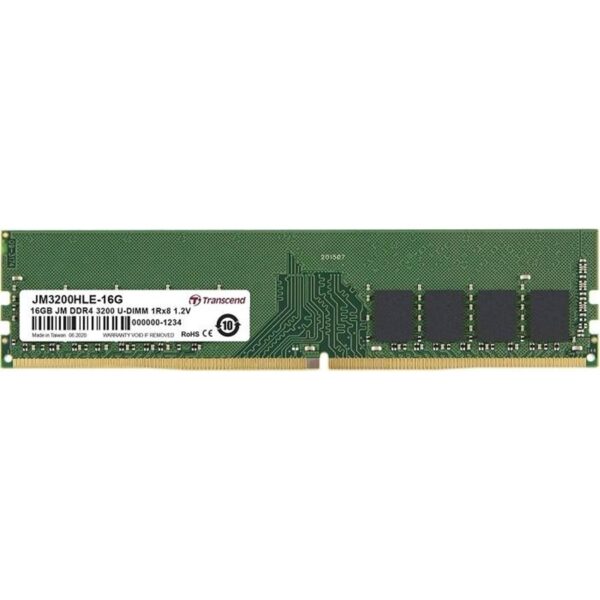 Transcend 16GB DDR4-3200MHz U-DIMM JetRam Desktop Memory JM3200HLE-16G