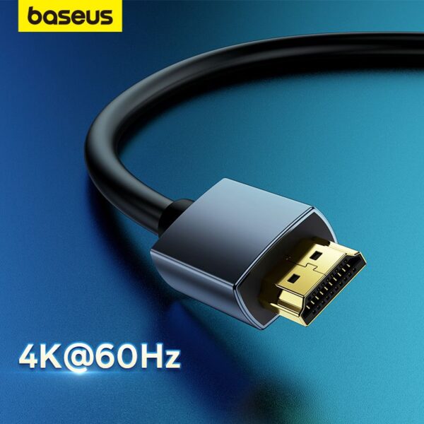 Baseus High Definition Series Type-C to HDMI 4K Adapter Cable – Graphene Build – 1m Black - Image 3