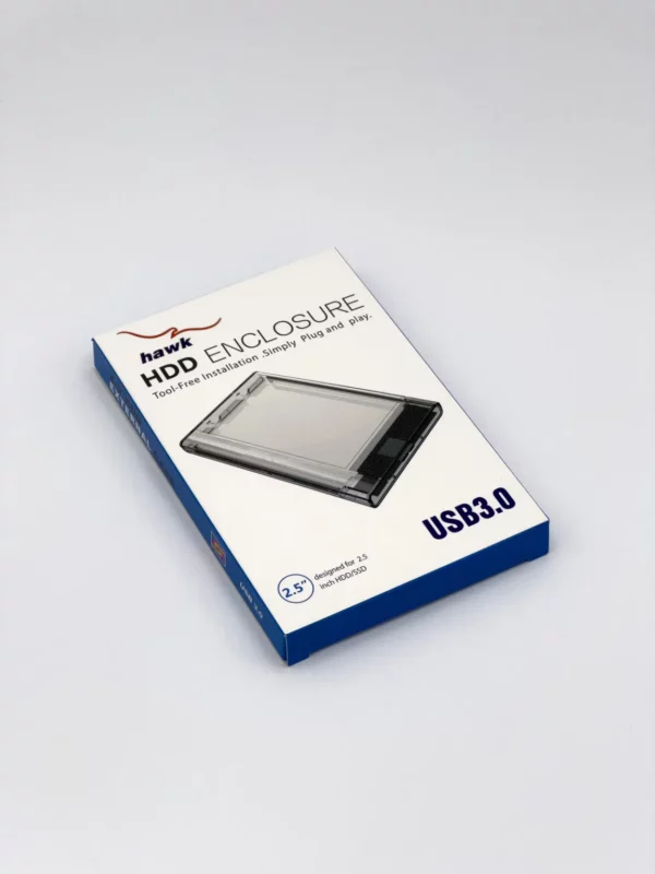 HAWK 2.5″ HDD Case USB 3.0 Crystal - Image 3