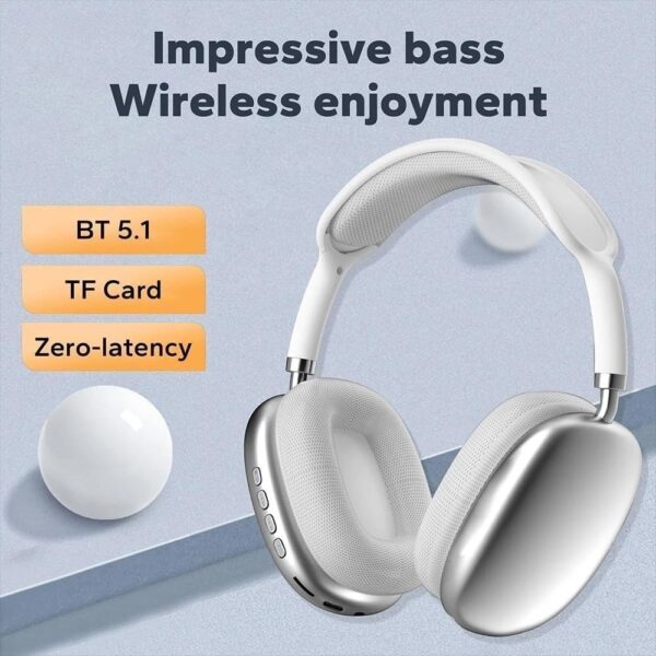 P9 Pro Max Wireless Headphones With Mic Noise Canceling Stereo Hi-fi Gaming Headset - Image 3