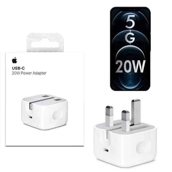 Apple 20W PD Charger: Rapid Charging, Three-Prong Design - Image 3