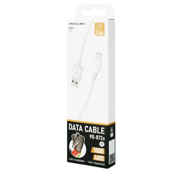 REMAX PRODA PD B72A TYPE C Baco Fast Charging Data Cable A-C - Image 2