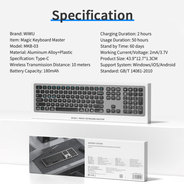 MKB-03 WIRELESS MAGIC KEYBOARD - Image 12