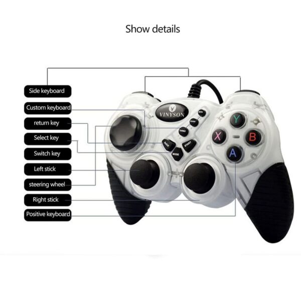 USB L4000 DOUBLE SHOCK USB GAME CONTROLLER - Image 3