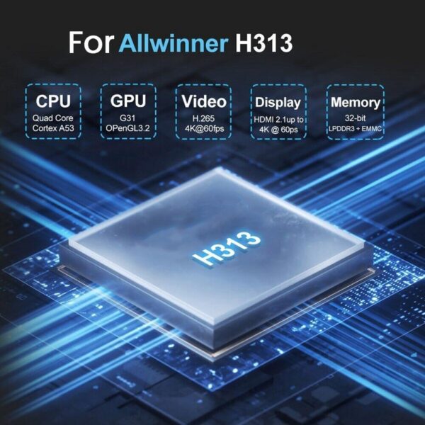XS97 S3 ALLWINNER H313 ANDROID 10 DUAL WIFI QUAD CORE 2GB+8GB 4K TV STICK - Image 8