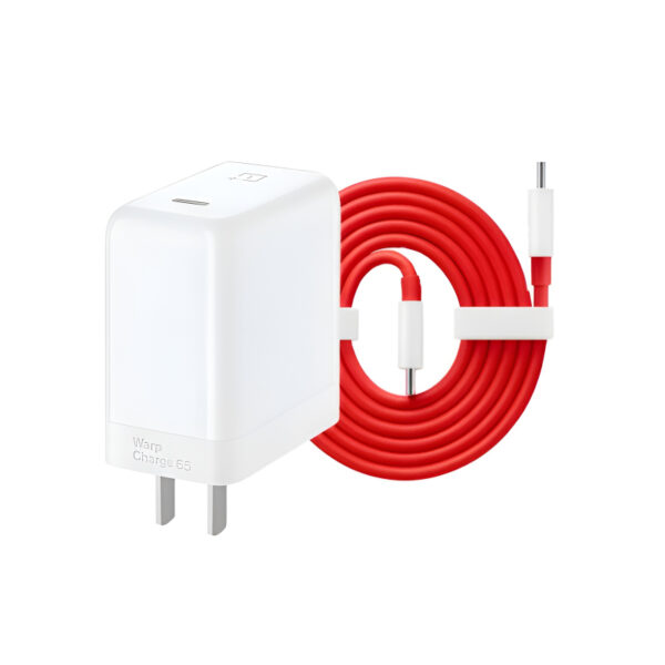 ONEPLUS 65W ORIGINAL SUPER FAST WARP CHARGE (US PIN) WITH TYPE C TO TYPE C CABLE - Image 2