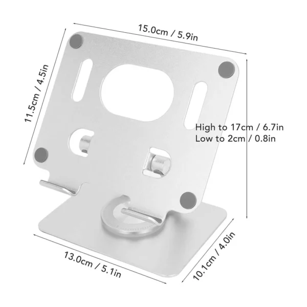 J18 TABLET 360 DEGREE ALUMINUM STAND 15CM - Image 3