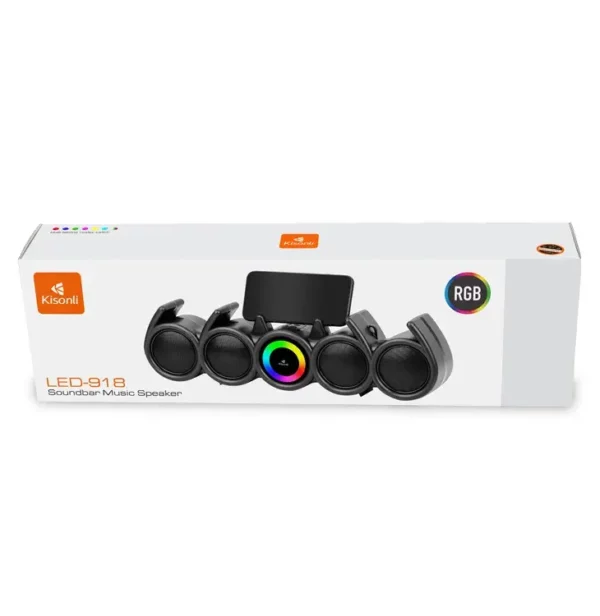 KISONLI LED-918 SOUNDBAR SPEAKER SUBWOOFER WIRELESS HOME THEATER BLUETOOTH SOUNDBAR - Image 3