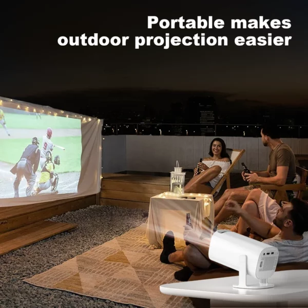 P30 1080P (150 ANSI) MINI 4K Android 11.0 DUAL WIFI AND BLUETOOTH 1GB+8GB PORTABLE PROJECTOR FOR HOME - Image 4