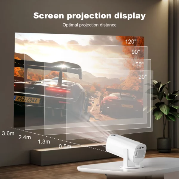 P30 1080P (150 ANSI) MINI 4K Android 11.0 DUAL WIFI AND BLUETOOTH 1GB+8GB PORTABLE PROJECTOR FOR HOME - Image 6
