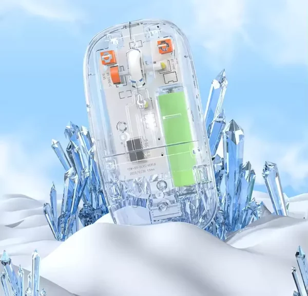 TRANSPARENT WIRELESS+BLUETOOTH DUAL-MODE RECHARGEABLE MOUSE - Image 4