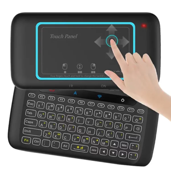 H20 UNIVERSAL MINI BACKLIGHT TOUCHPAD WIRELESS KEYBOARD AIR MOUSE CONTROLLER - Image 3